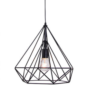 trendy drahtlampe schwarz