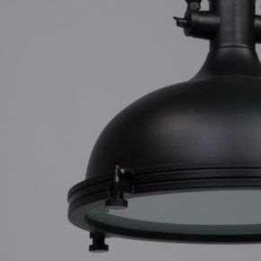 Industrielle Hängeleuchte Elmo Schwarz ø40 cm