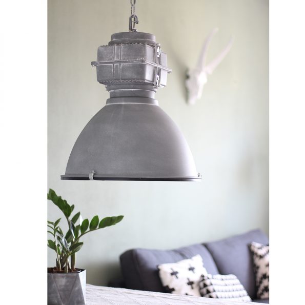 Industrielle Pendelleuchte Densi Grau Ø 47 Cm – Bild 2