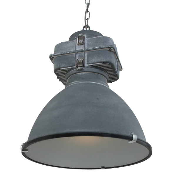 Industrielle Pendelleuchte Densi Grau Ø 47 Cm