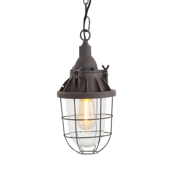 Industrielle Pendelleuchte Ebbe Braun Ø 17 Cm – Bild 2