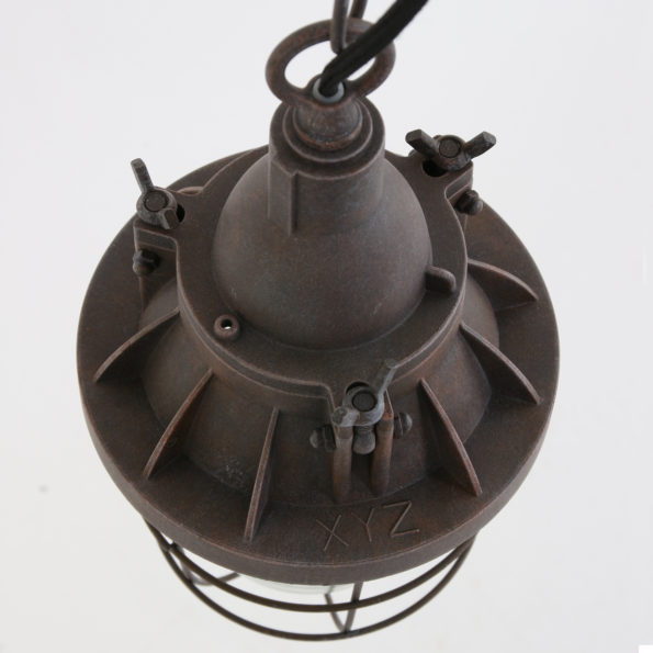 Industrielle Pendelleuchte Ebbe Braun Ø 17 Cm – Bild 5