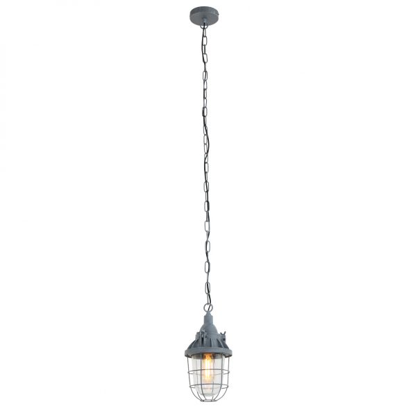 Industrielle Pendelleuchte Ebbe Grau Ø 17 Cm – Bild 2