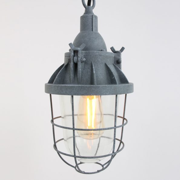 Industrielle Pendelleuchte Ebbe Grau Ø 17 Cm – Bild 9