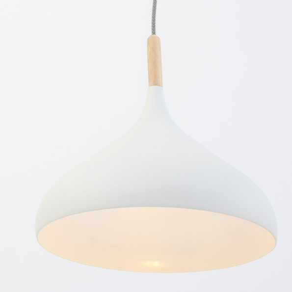Industrielle Pendelleuchte Bjorr Weiß Ø 33 Cm