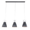 drielichts hanglamp grijs