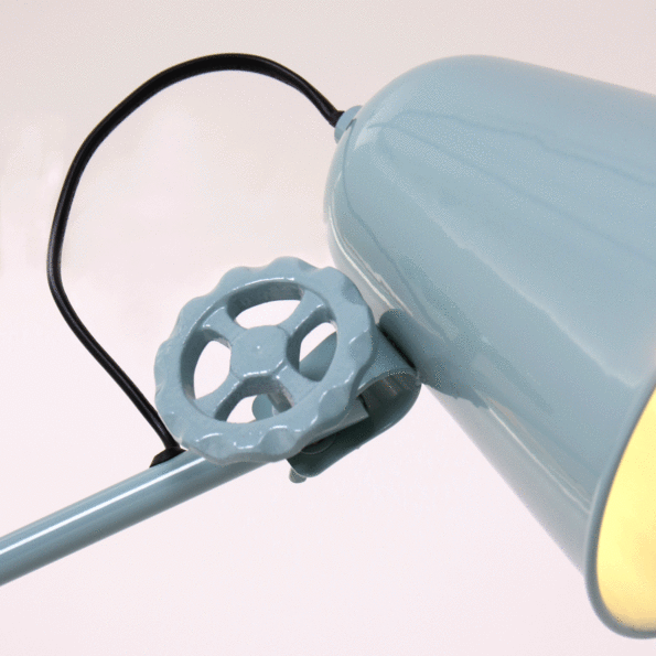 Industrielle Stehlampe Dolphin Grün Ø 28 Cm – Bild 6