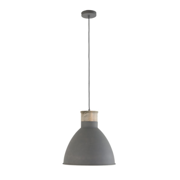 Industrielle Pendelleuchte Metta Grau Ø 40 Cm – Bild 4