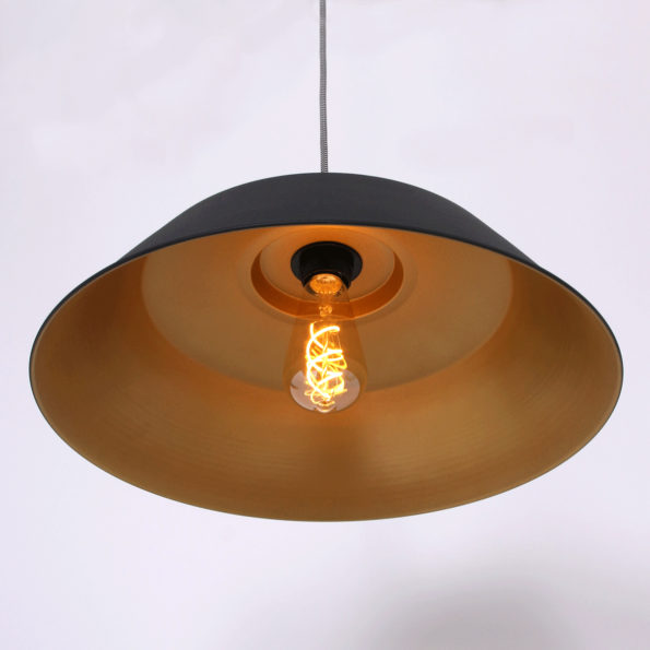 Industrielle Pendelleuchte Nove Schwarz Ø 42 Cm – Bild 2