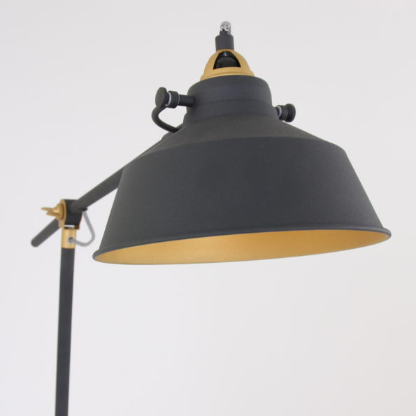 Industrielle Stehlampe Nove Schwarz Ø 28 Cm – Bild 2