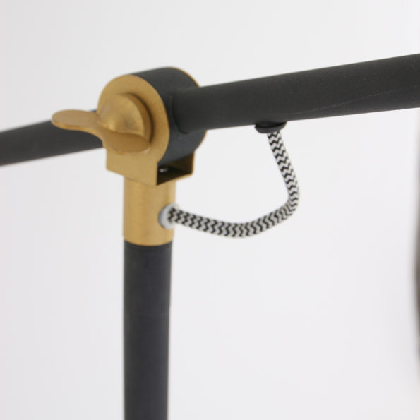 Industrielle Stehlampe Nove Schwarz Ø 28 Cm – Bild 7