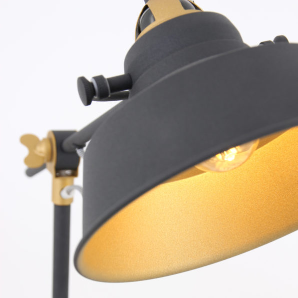 Industrielle Tischlampe Nove Schwarz Ø 18 Cm – Bild 2