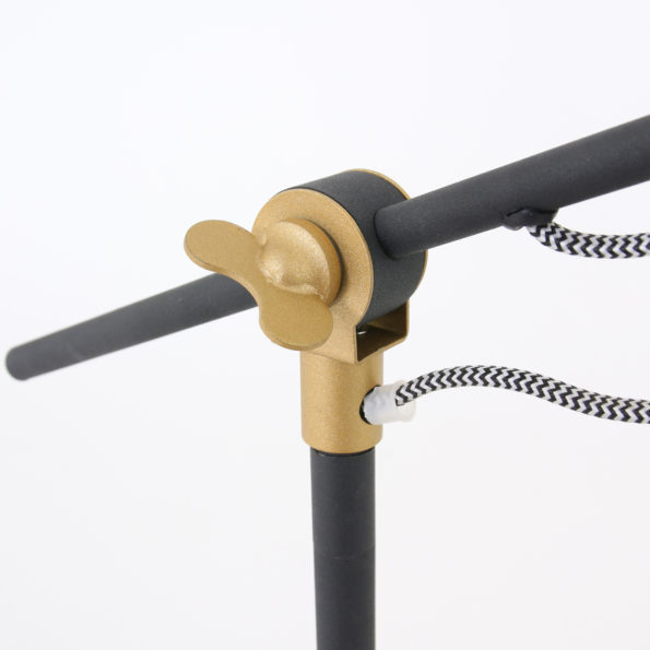 Industrielle Tischlampe Nove Schwarz Ø 18 Cm – Bild 4