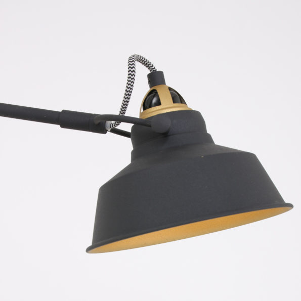 Industrielle Tischlampe Nove Schwarz Ø 18 Cm – Bild 6