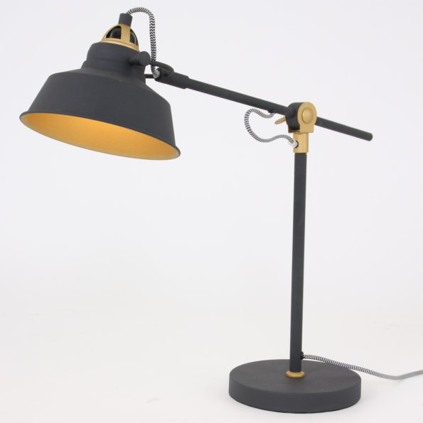 Industrielle Tischlampe Nove Schwarz Ø 18 Cm – Bild 8