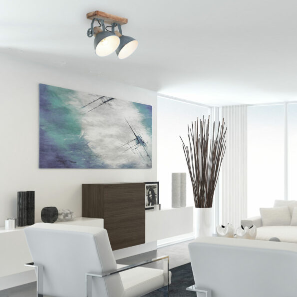 Industrielle Spot Gearwood Grau – Bild 3