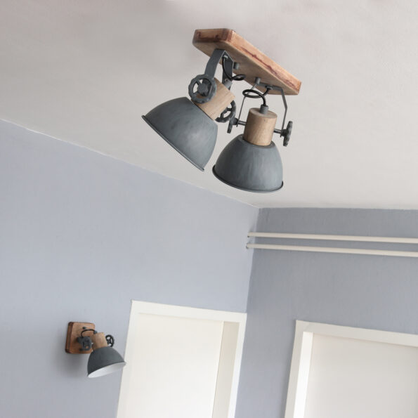 Industrielle Spot Gearwood Grau – Bild 4