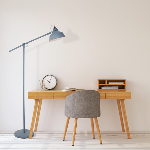 Industrielle Stehlampe Nove Grau Ø 28 Cm – Bild 3