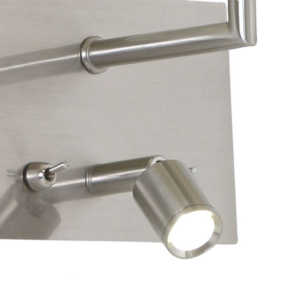 Industrielle Wandleuchte Nouveau Stahl – Bild 5