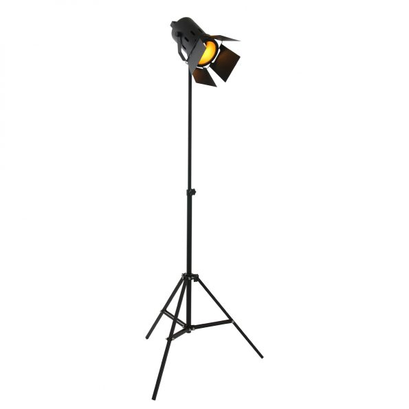 Industrielle Stehlampe Carree Schwarz Ø 45 Cm – Bild 2