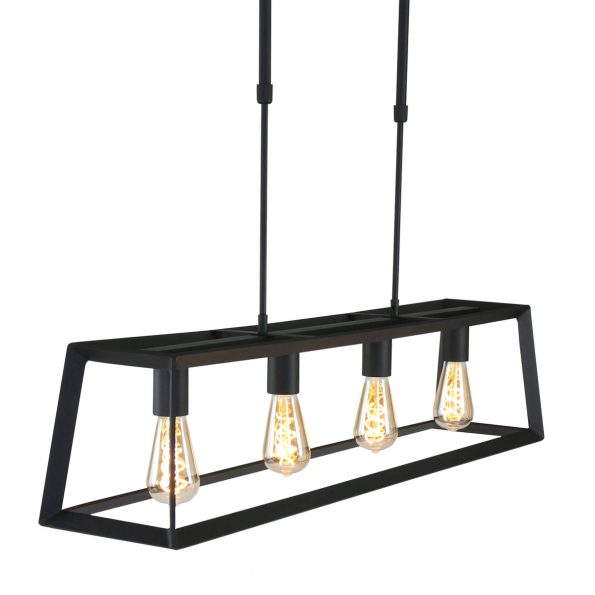 Industrielle Pendelleuchte Buckley Schwarz