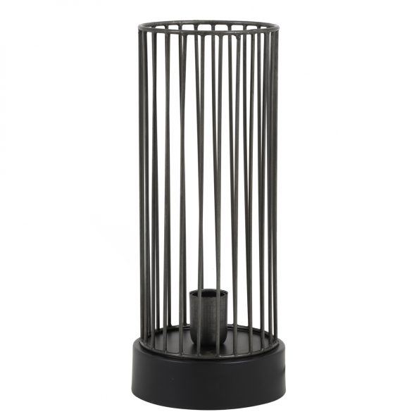 Industriell Tischlampe Jorim Schwarz Grau