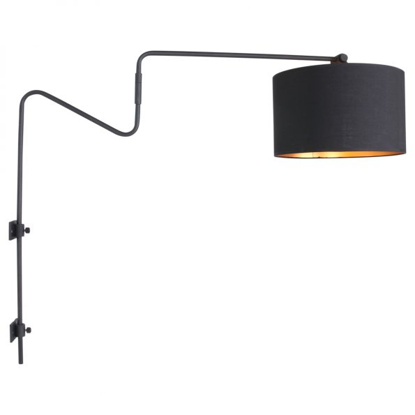 Industrielle Wandleuchte Linstrom Schwarz – Bild 2