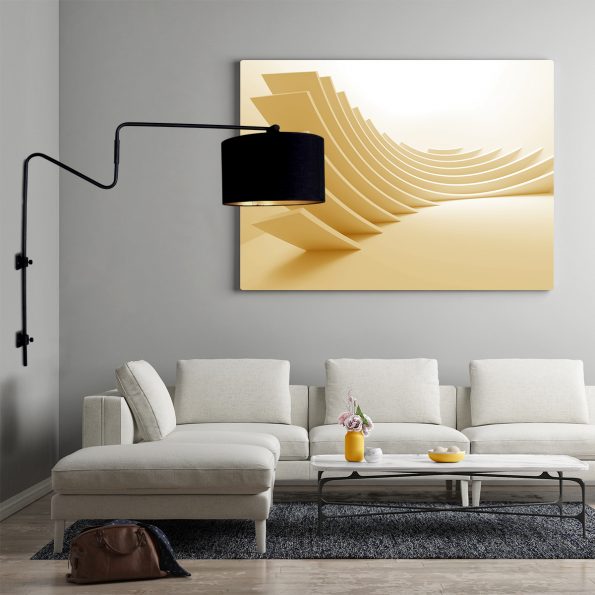 Industrielle Wandleuchte Linstrom Schwarz – Bild 4