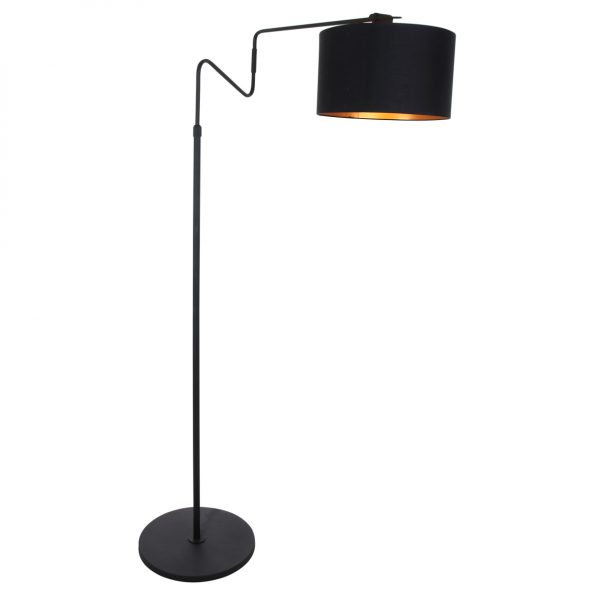 Industrielle Stehlampe Linstrom Schwarz