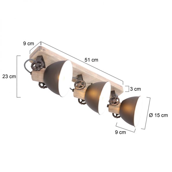 Industrielle Spot Gearwood Anthrazit – Bild 7