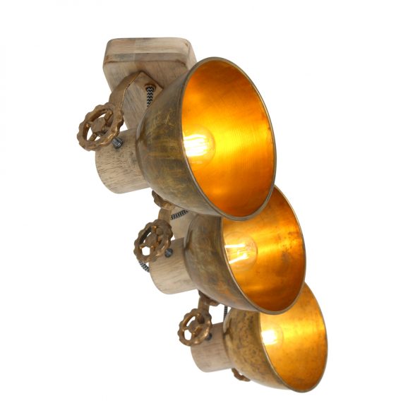 Industrielle Spot Gearwood Bronze – Bild 2