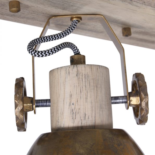 Industrielle Spot Gearwood Bronze – Bild 4