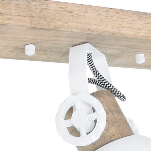 Industrielle Spot Gearwood Weiß – Bild 4