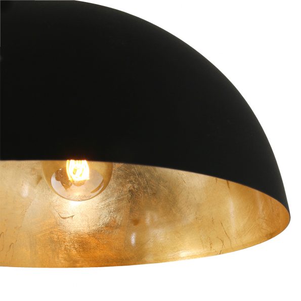 Industrielle Pendelleuchte Semicirkel Schwarz – Bild 4