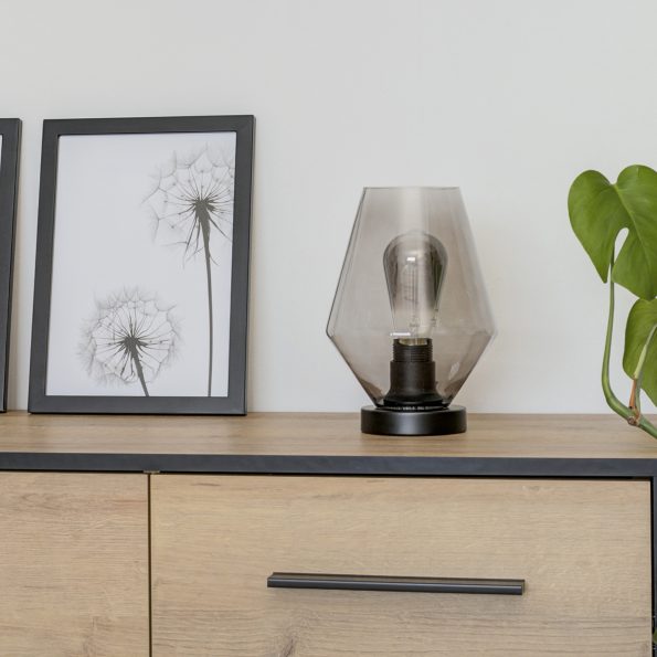 Industrielle Tischlampe Ancilla Schwarz Ø 17 Cm – Bild 4