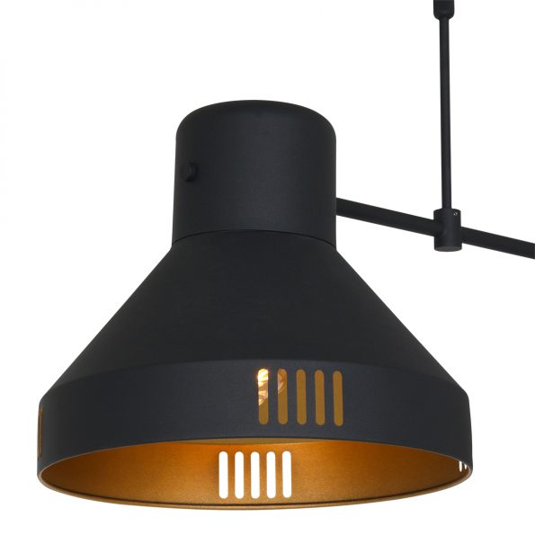 Industrielle Pendelleuchte Evy Schwarz – Bild 5