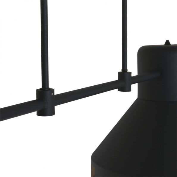 Industrielle Pendelleuchte Evy Schwarz – Bild 6