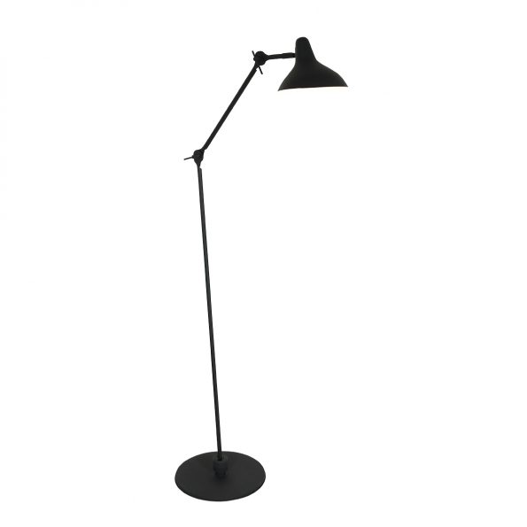 Industrielle Stehlampe Kasket Schwarz Ø 30 Cm – Bild 2