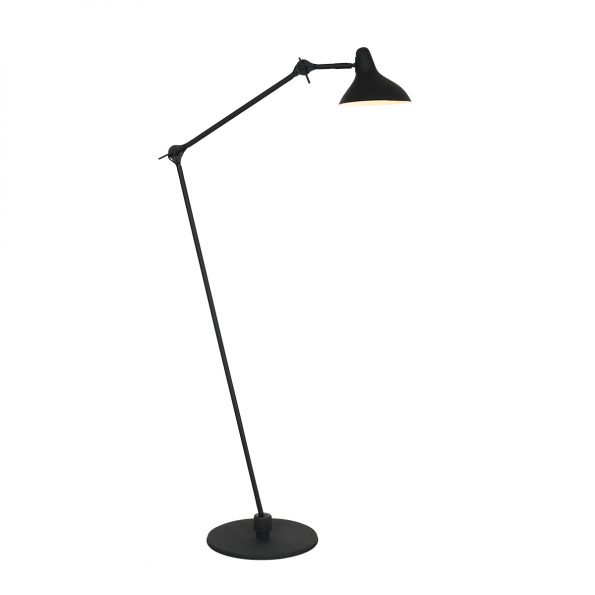 Industrielle Stehlampe Kasket Schwarz Ø 30 Cm
