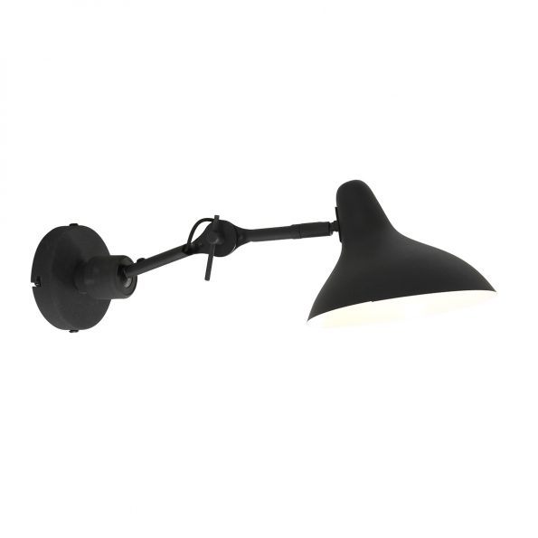 Industrielle Wandleuchte Kasket Schwarz – Bild 2