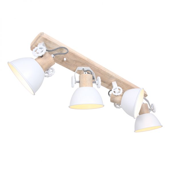 Industrielle Spot Gearwood Weiß – Bild 2