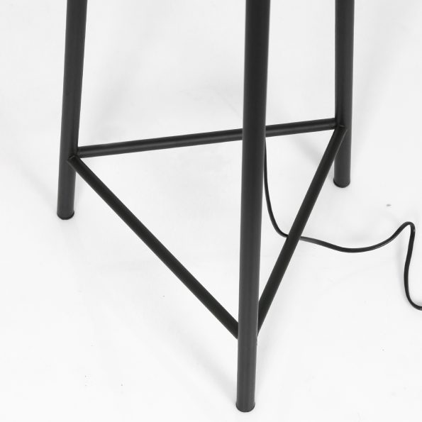 Industriell Stehlampe Kyomi  Schwarz – Bild 6