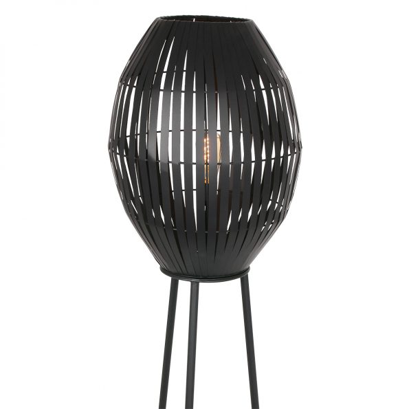 Industriell Stehlampe Kyomi  Schwarz – Bild 2