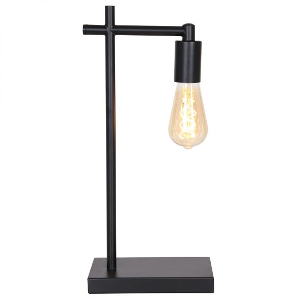 Industriell Tischlampe Corby Schwarz