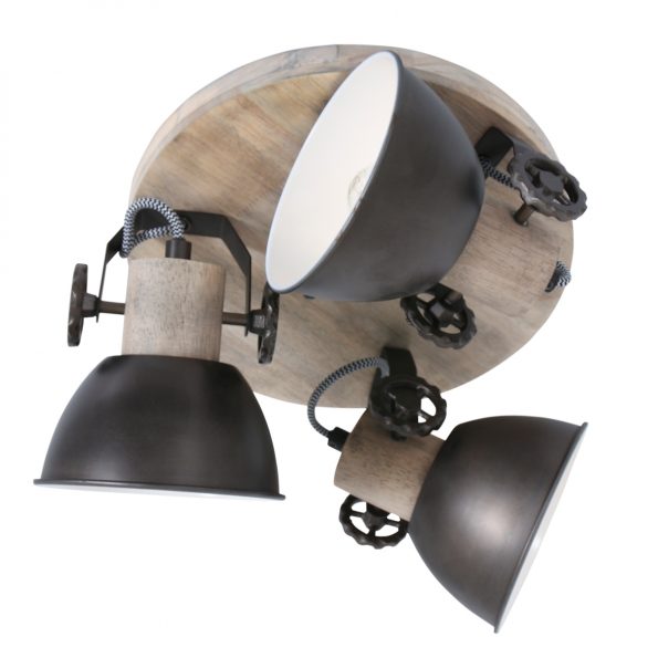 Industrielle Spot Gearwood Anthrazit Ø 38 Cm – Bild 2