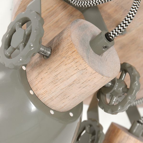 Industrielle Spot Gearwood Grün Ø 38 Cm – Bild 3