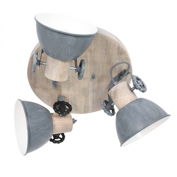 Industrielle Spot Gearwood Grau Ø 38 Cm – Bild 2