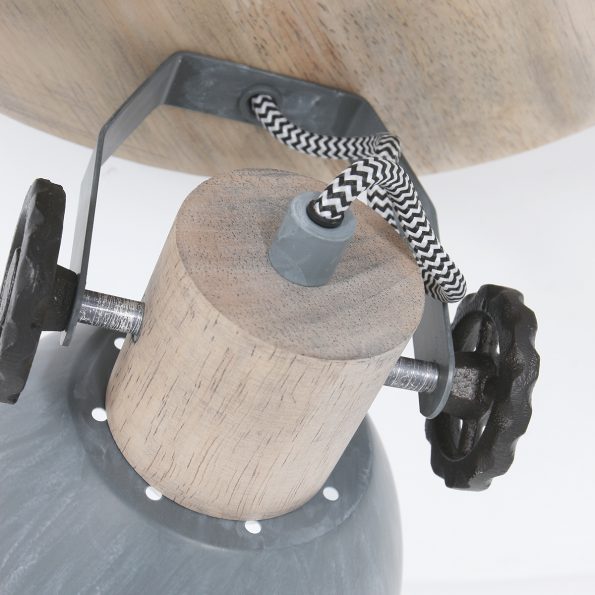 Industrielle Spot Gearwood Grau Ø 38 Cm – Bild 5
