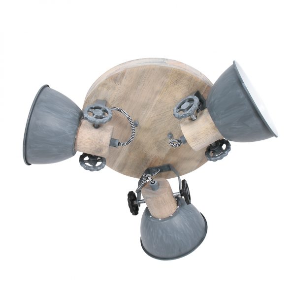 Industrielle Spot Gearwood Grau Ø 38 Cm