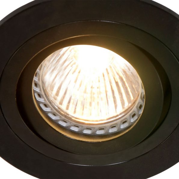 Industrielle Deckenleuchte Pelite Spot Schwarz Ø 10 Cm – Bild 4
